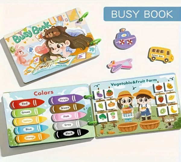 Montessori Quiet Busy Book for Toddlers – 12 ...