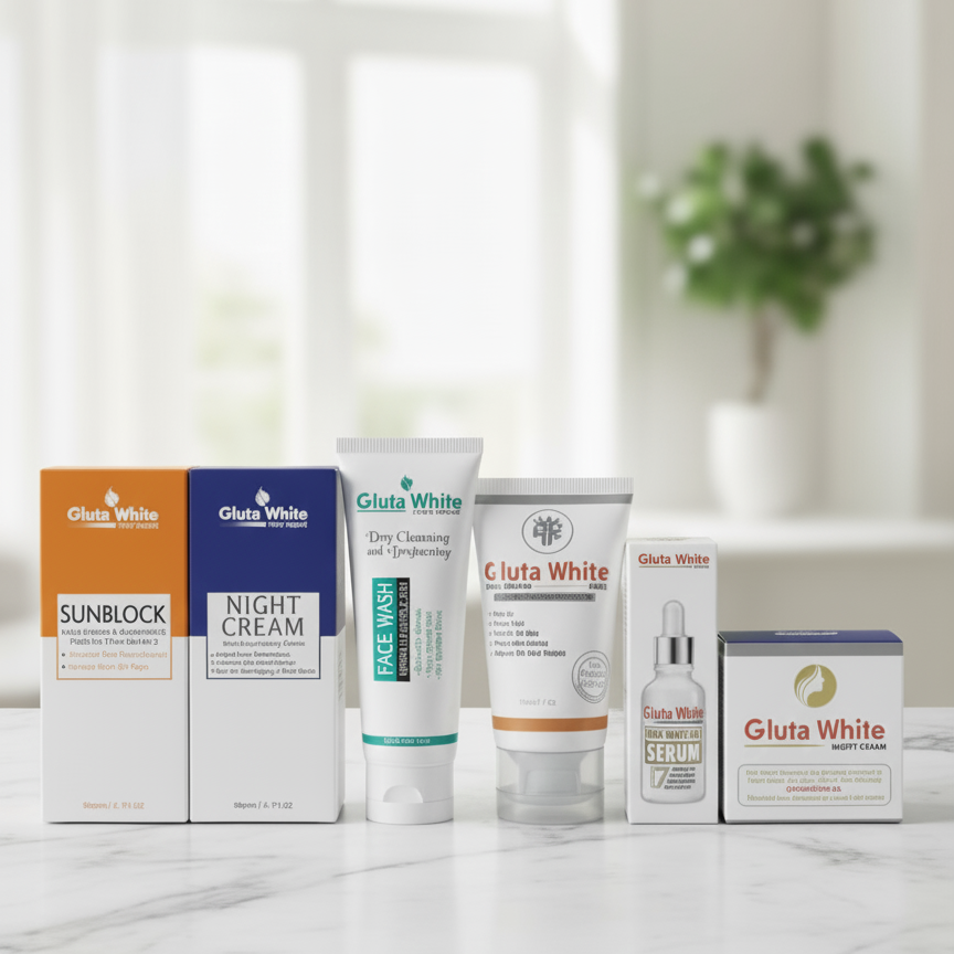 Gluta White 6 In 1 Skin Care Bundle – Complet...