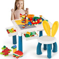 Kids Building Blocks Table With Chair – Multi...