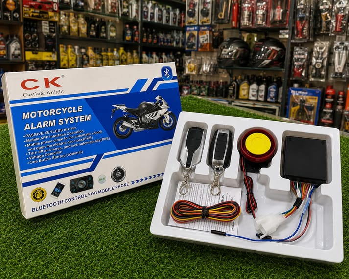 Motorcycle Anti-Theft Alarm System with Remote Auto Start