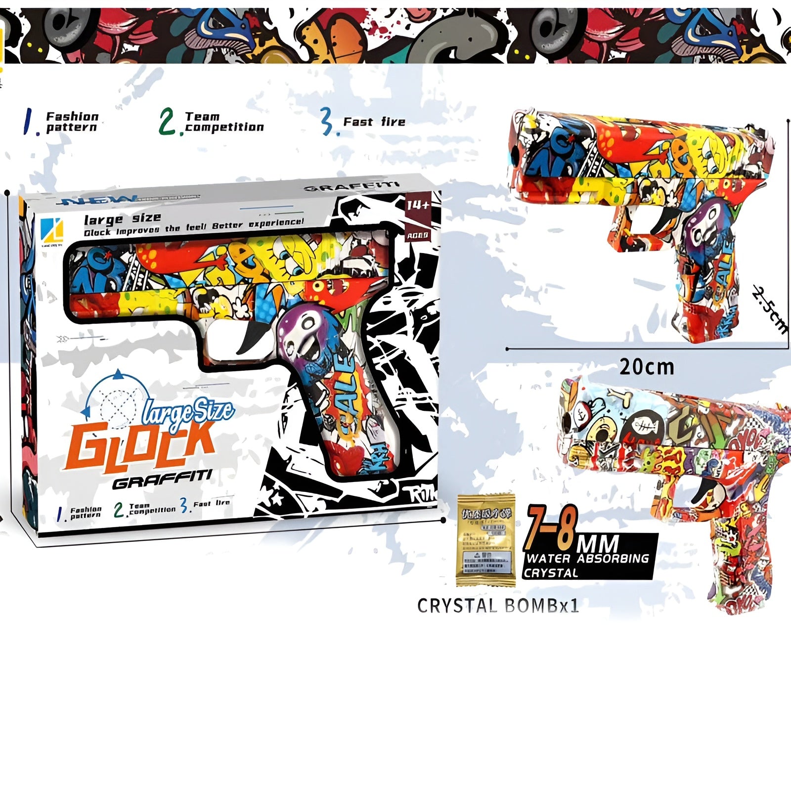 Gel Blaster High Speed Manual Gun Orange – La...